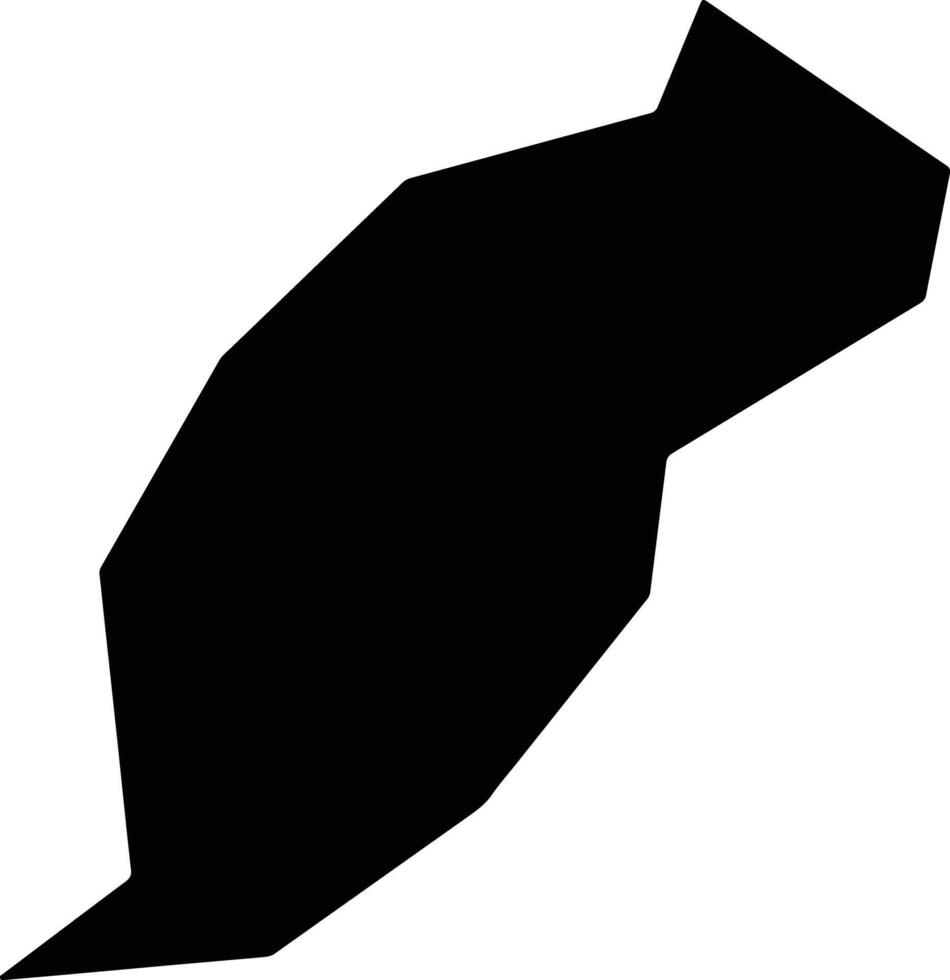 Kannaviou Cyprus silhouette map vector