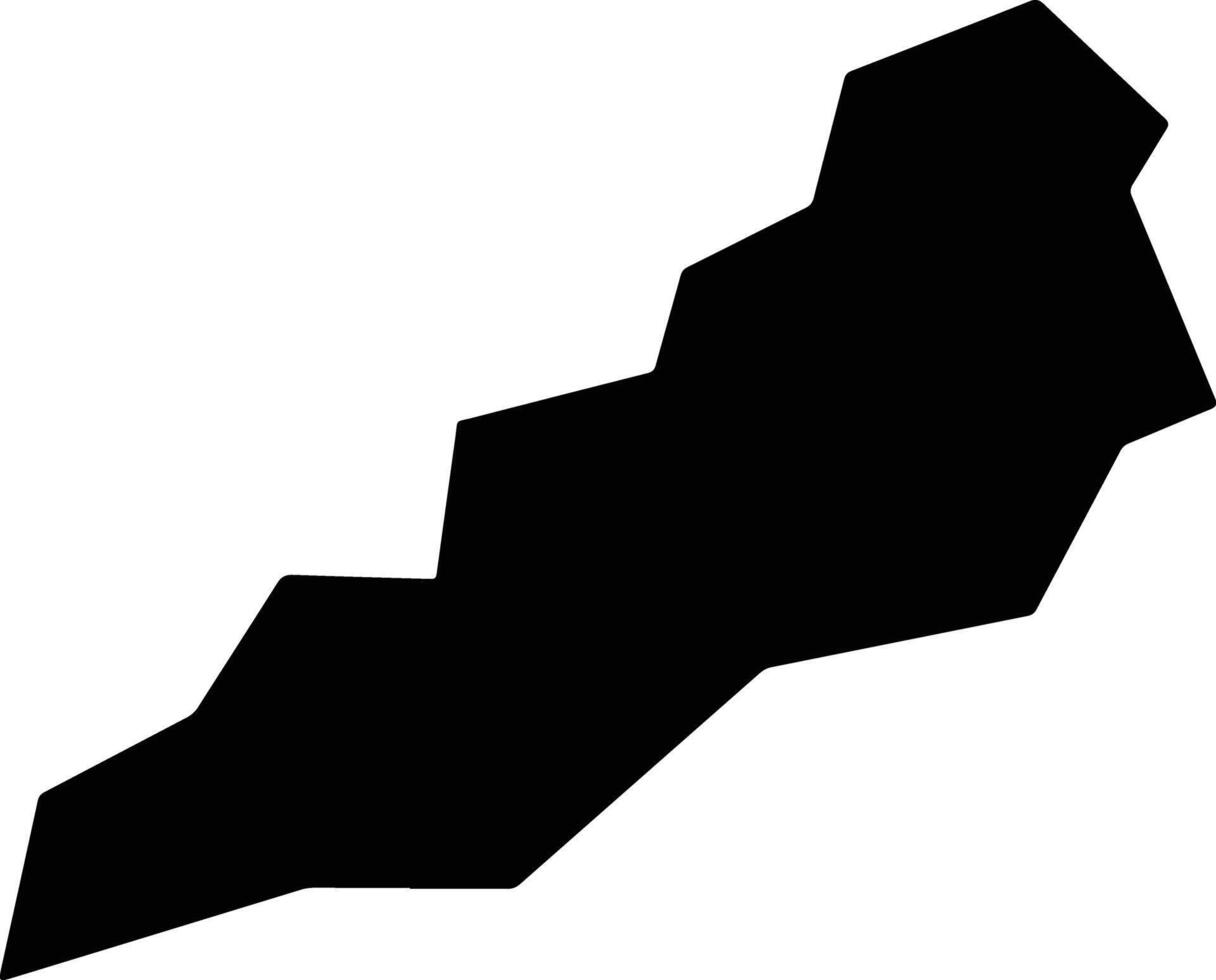 Kanra Japan silhouette map vector