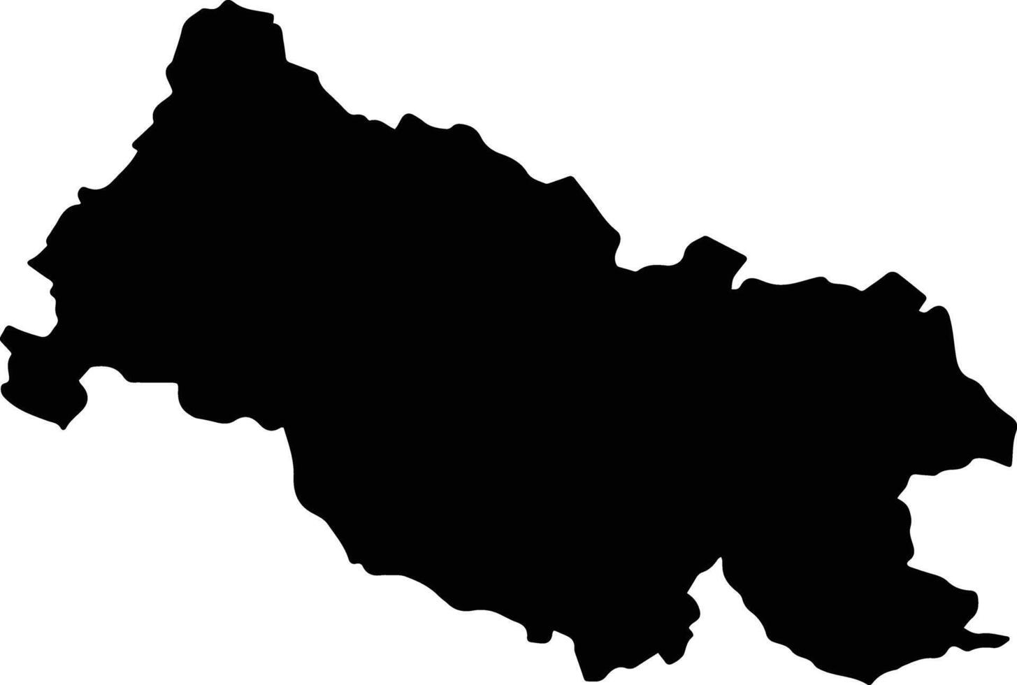 Kanshiram Nagar India silhouette map vector