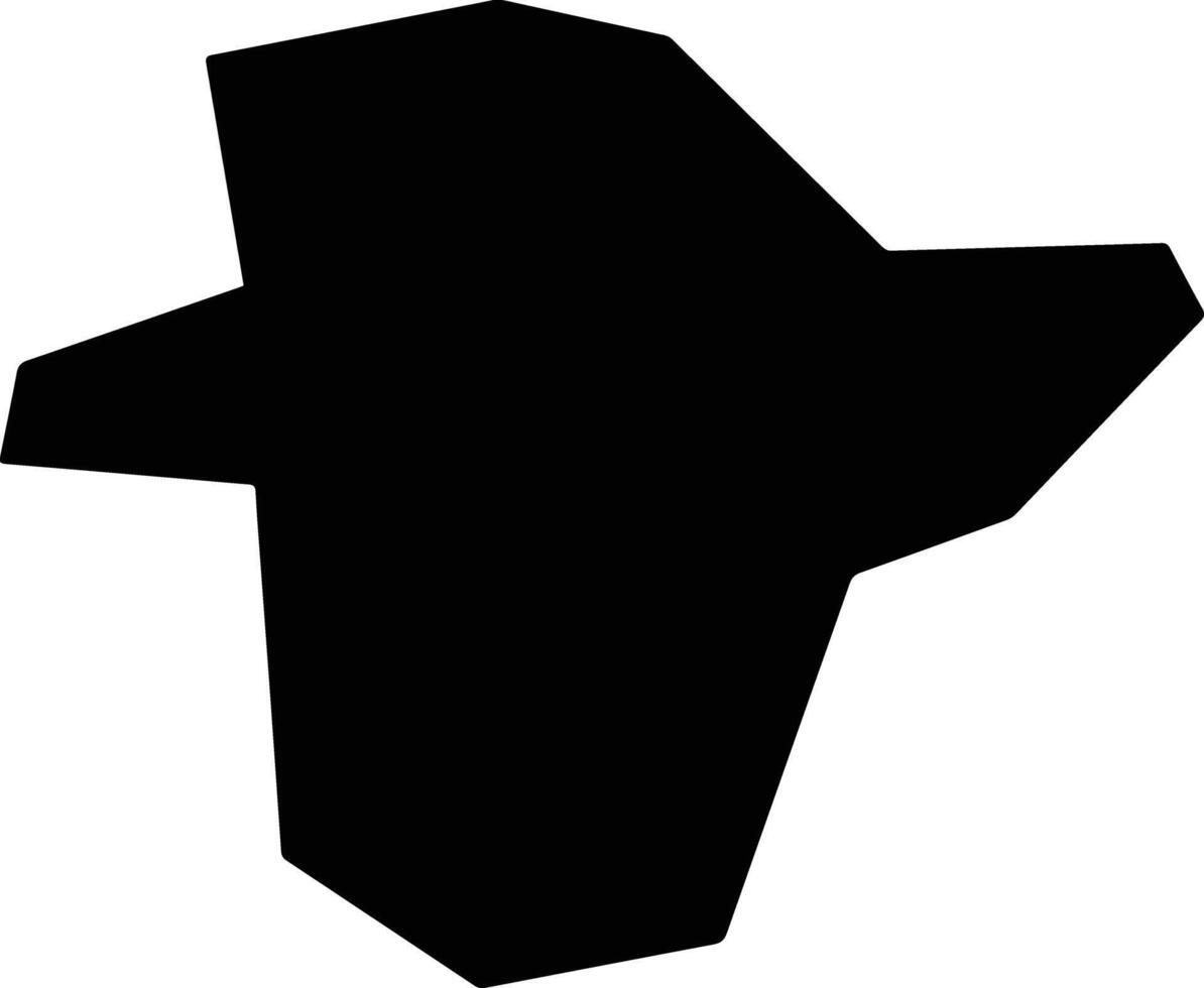 Kaolinovo Bulgaria silhouette map vector