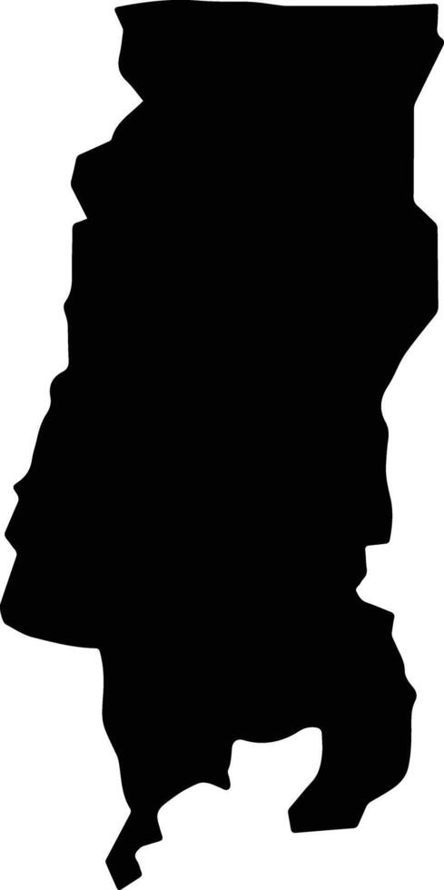 Kaoh Thum Cambodia silhouette map vector
