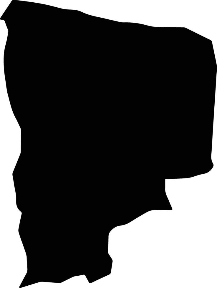 Kapako Namibia silhouette map vector