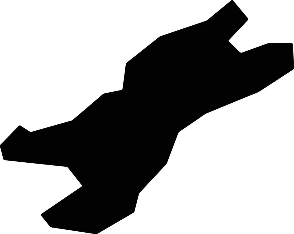 Kapedes Cyprus silhouette map vector