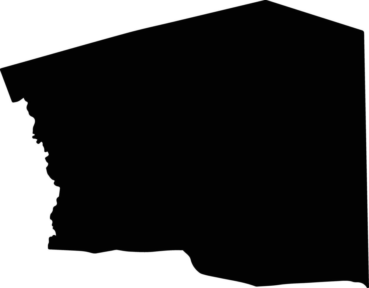 Kapilbastu Nepal silhouette map vector