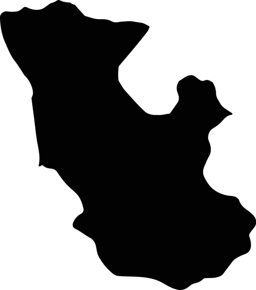 Kapho Thailand silhouette map vector