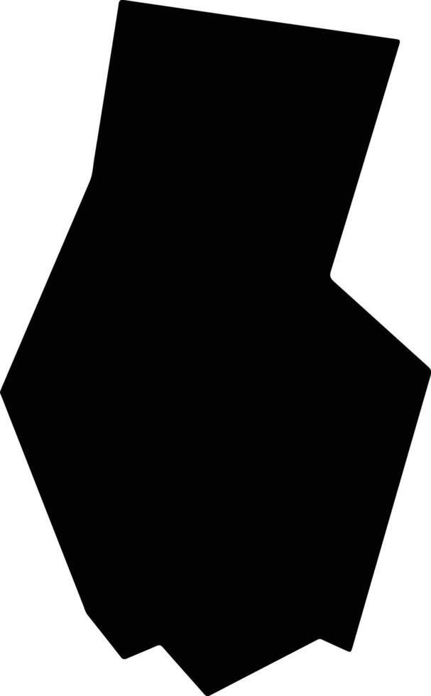 Kapoeta North South Sudan silhouette map vector