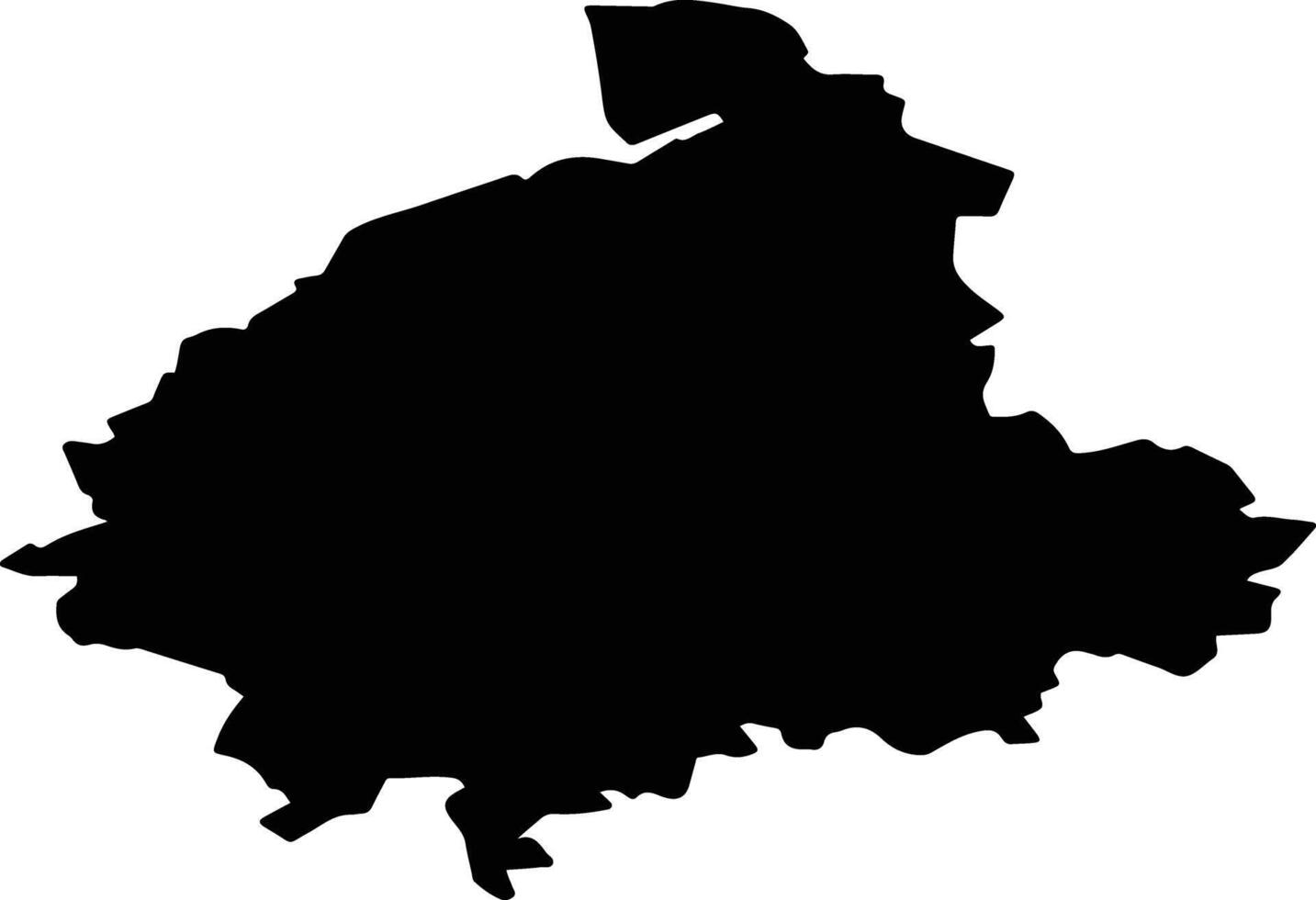 Karachevsky District Russia silhouette map vector