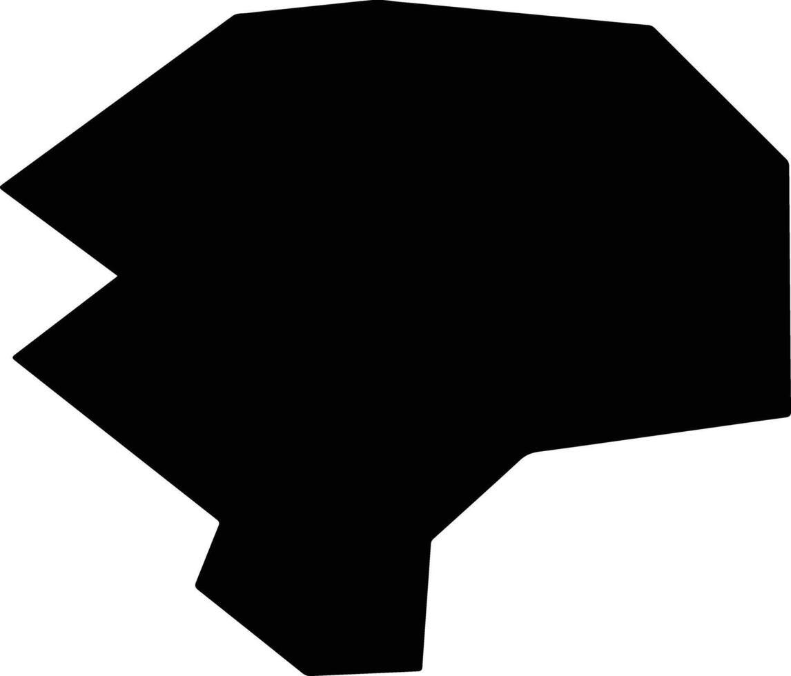 Karak Pakistan silhouette map vector