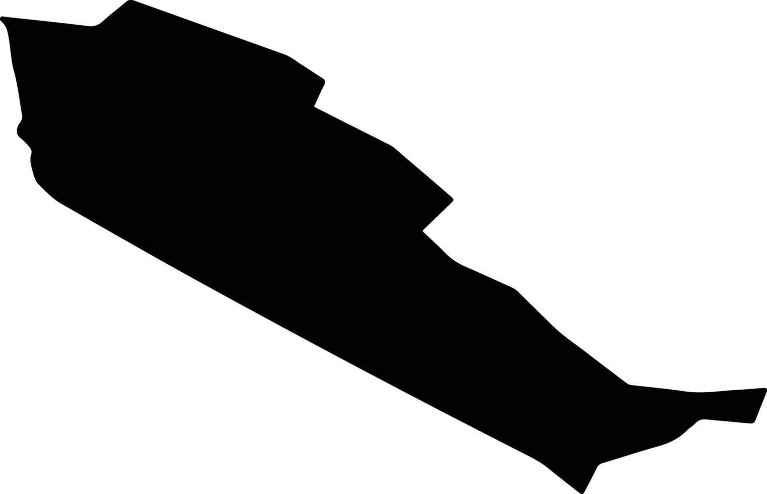 Karakul Uzbekistan silhouette map vector