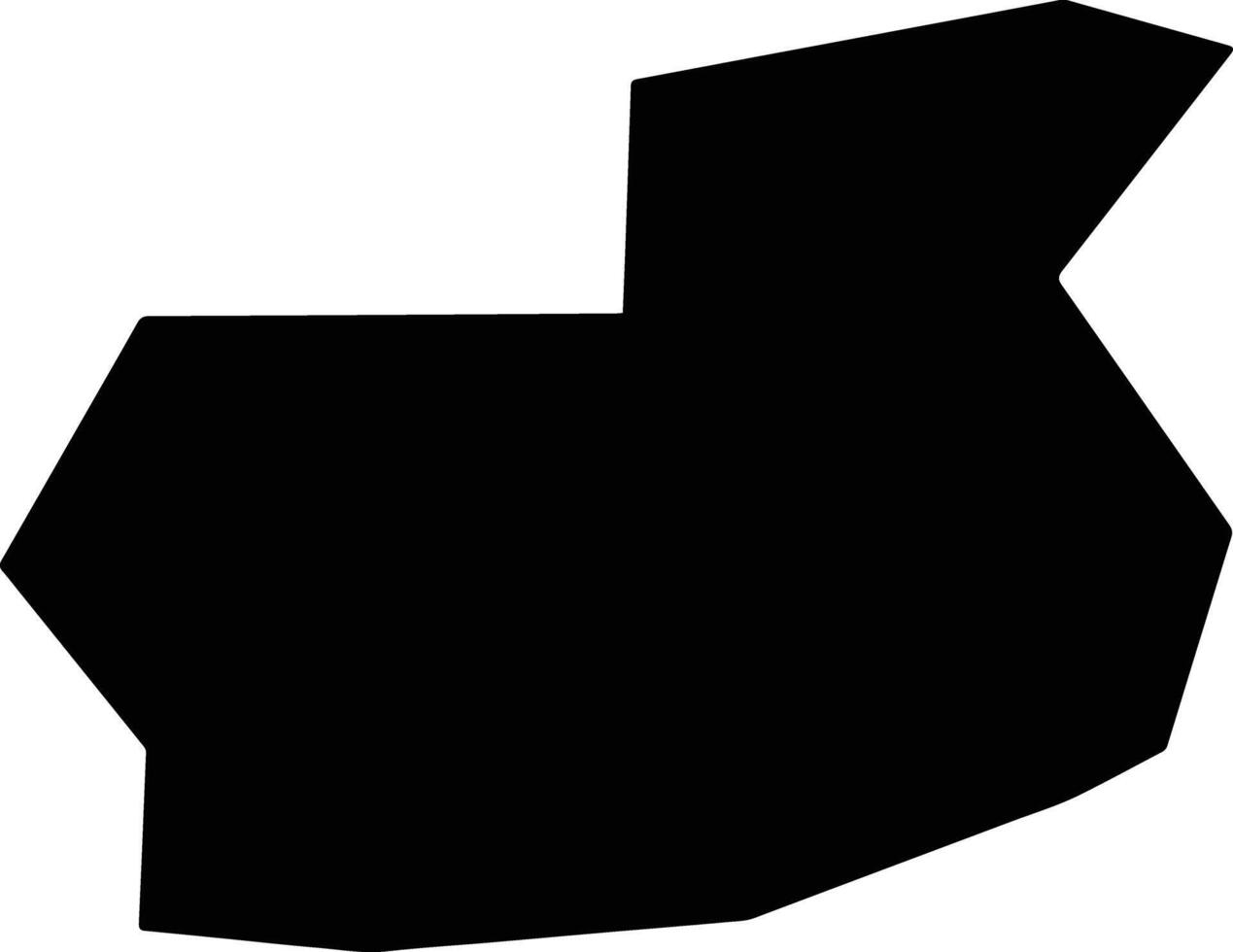 Karamoullides Cyprus silhouette map vector