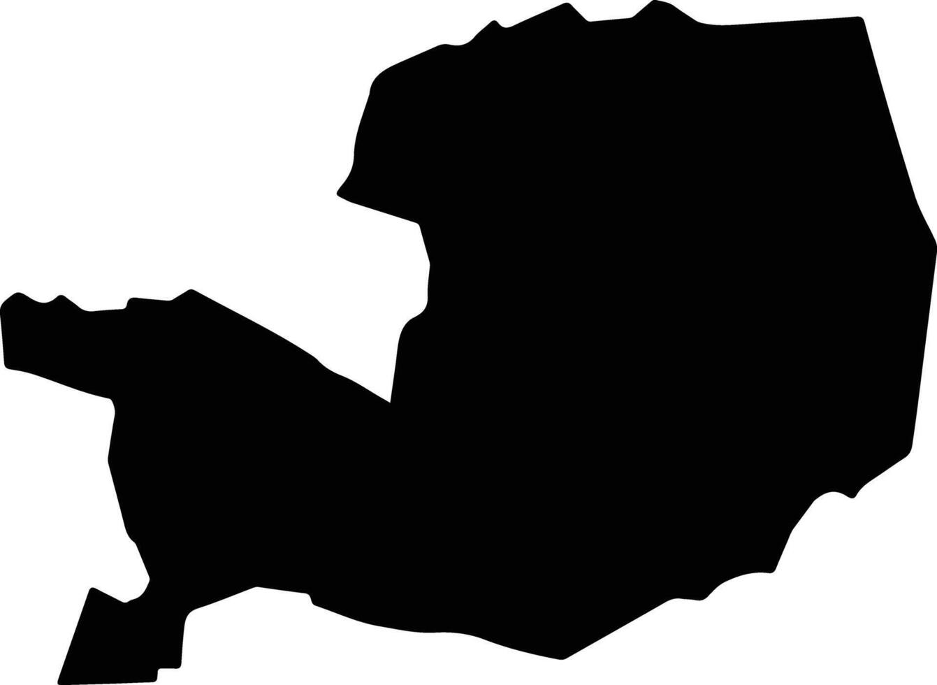 Karcag Hungary silhouette map vector
