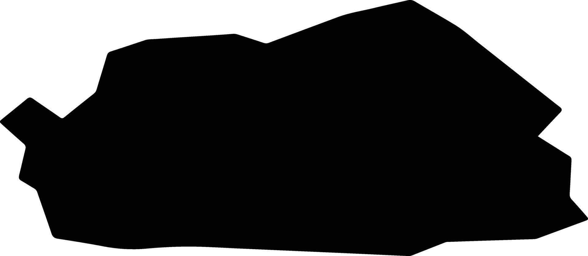 Karelichy Belarus silhouette map vector