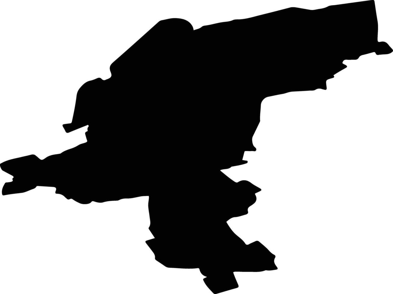 Kargatsky District Russia silhouette map vector