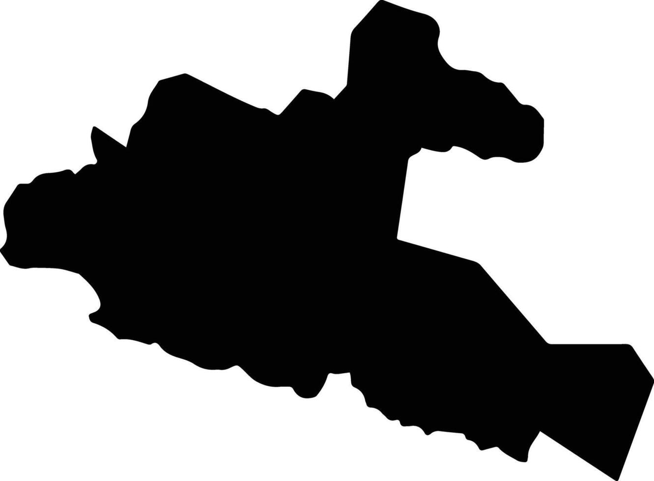 Karimui Nomane District Papua New Guinea silhouette map vector