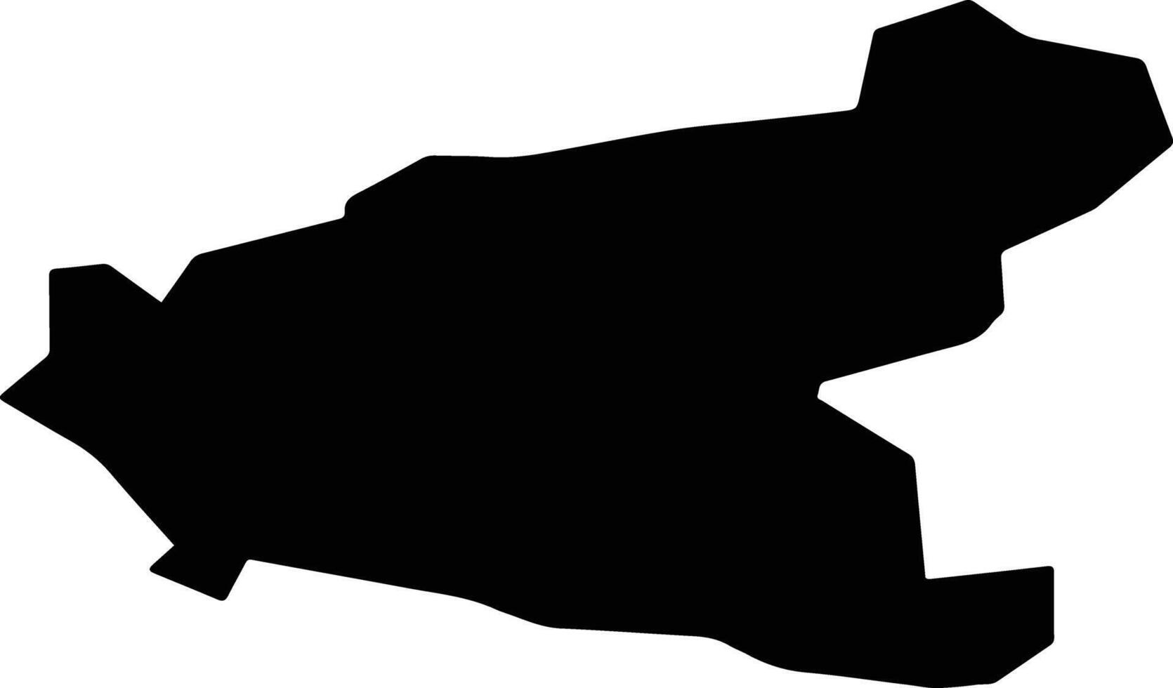 Karkaralinskiy Kazakhstan silhouette map vector