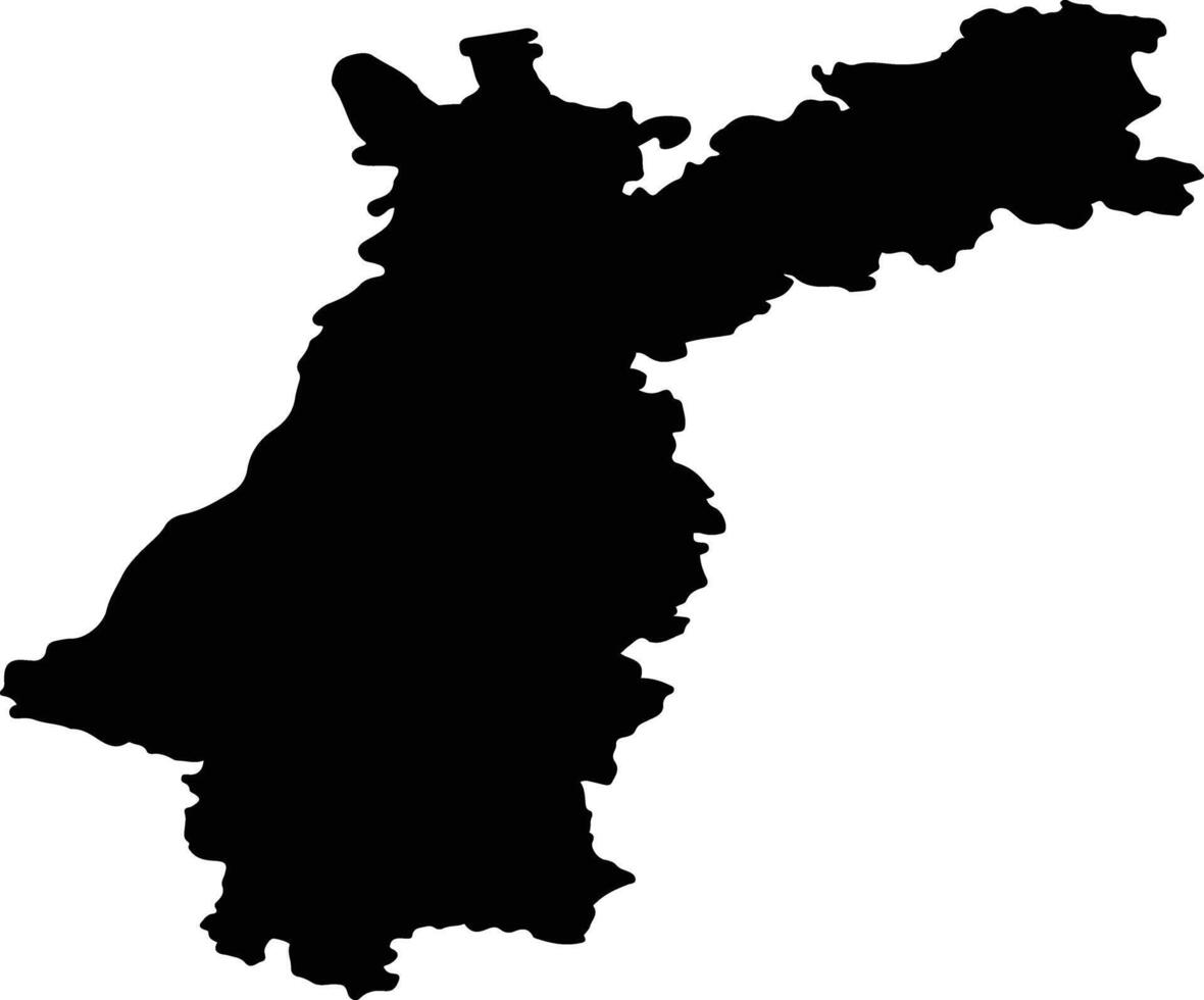 Karlsruhe Germany silhouette map vector