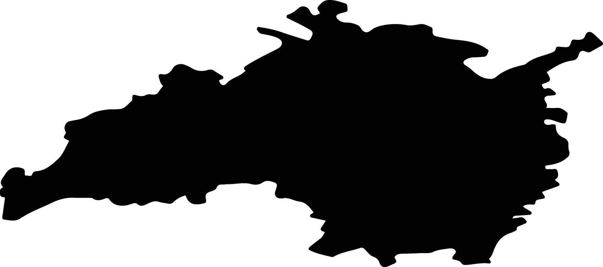 Karmaskalinsky District Russia silhouette map vector