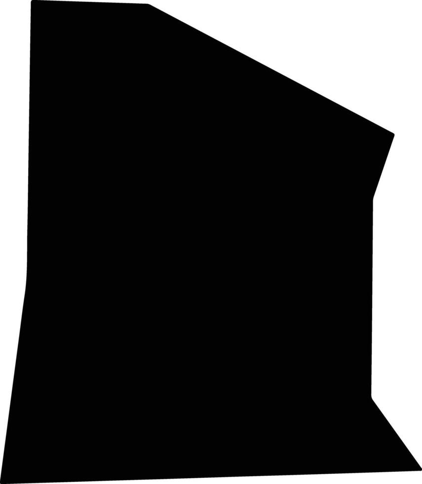 Karposh North Macedonia silhouette map vector