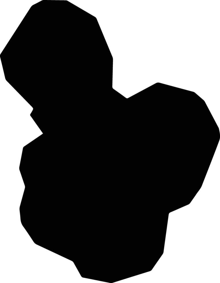 Kartala Comoros silhouette map vector