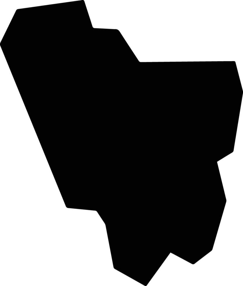 Kas Sudan silhouette map vector