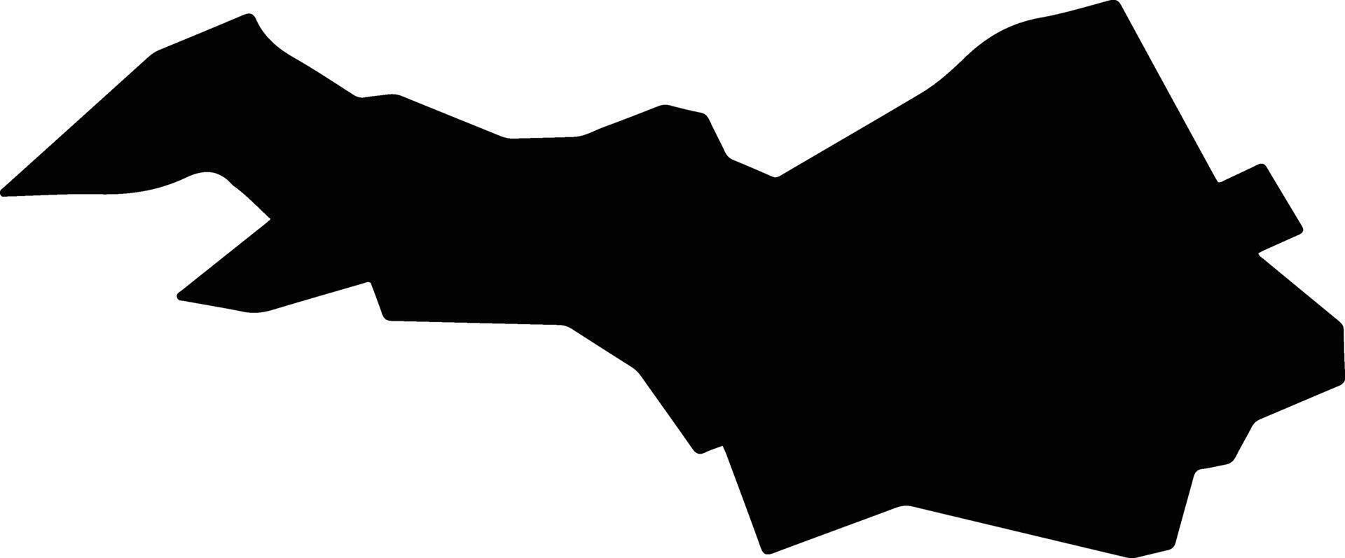 Kasarani Kenya silhouette map vector