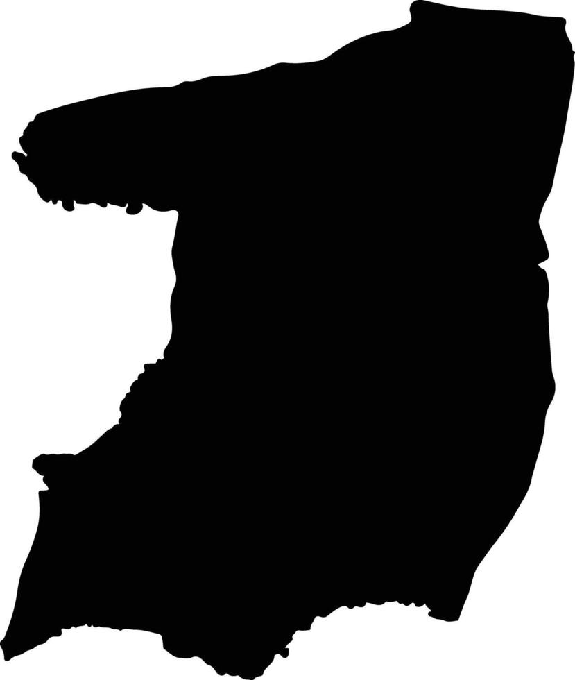 Kaset Wisai Thailand silhouette map vector