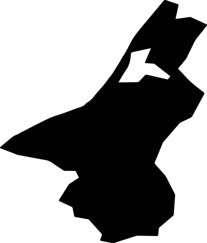 Kashiwazaki Japan silhouette map vector