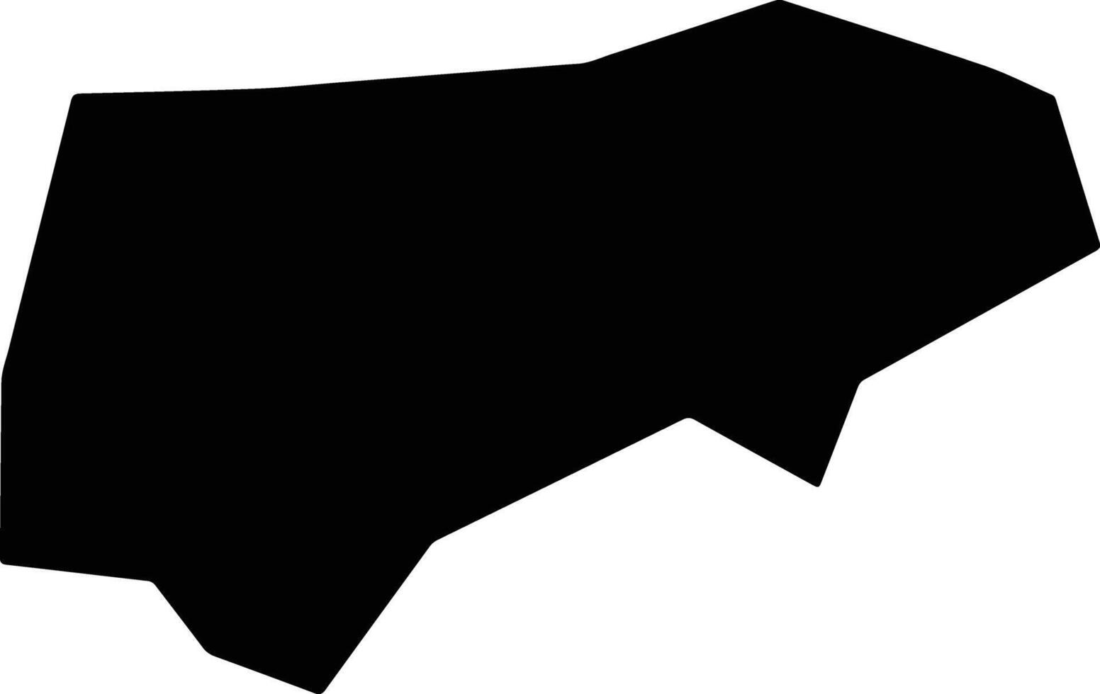 Kashmore Pakistan silhouette map vector