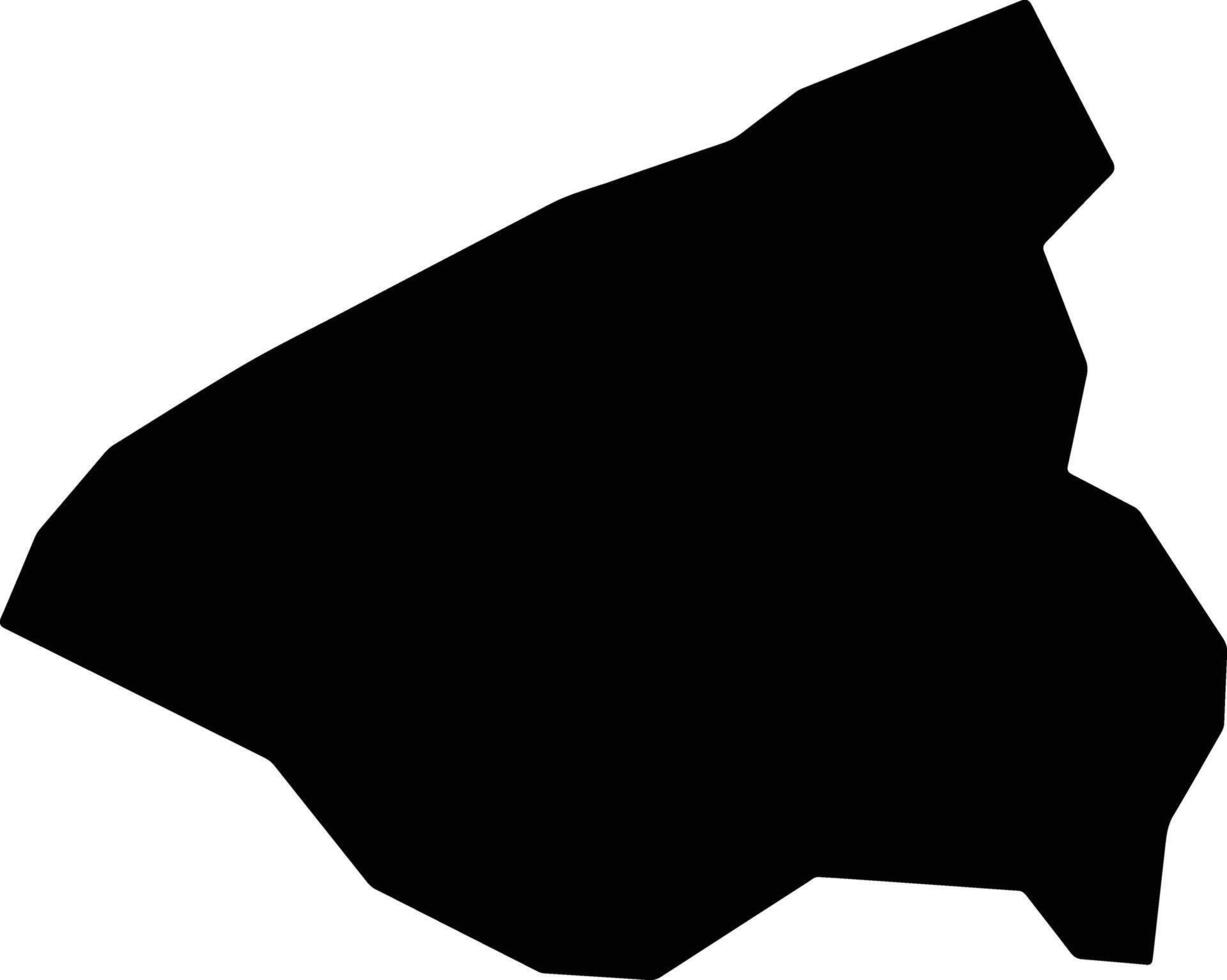 Kasilo Uganda silhouette map vector