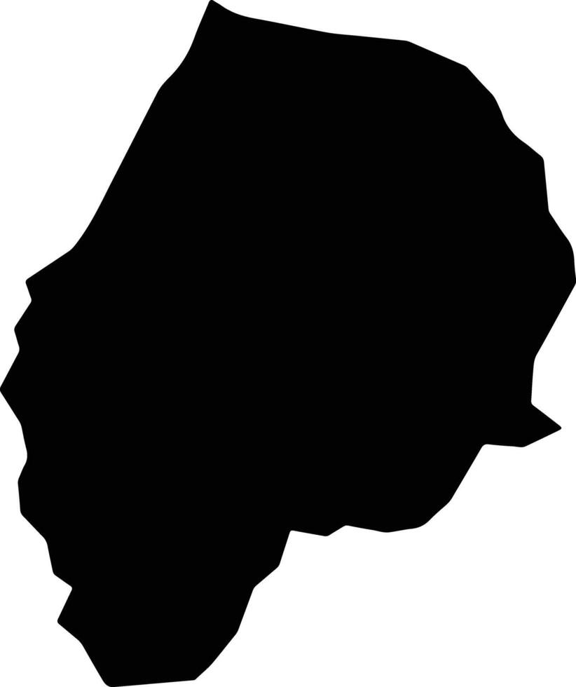 Kasipul Kenya silhouette map vector