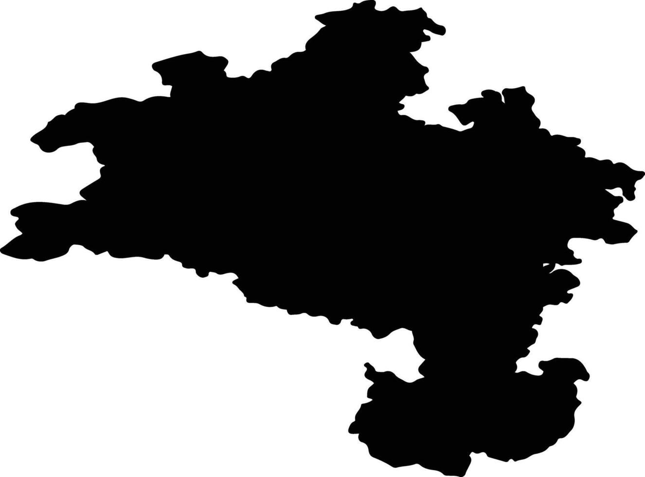 Kassel Germany silhouette map vector