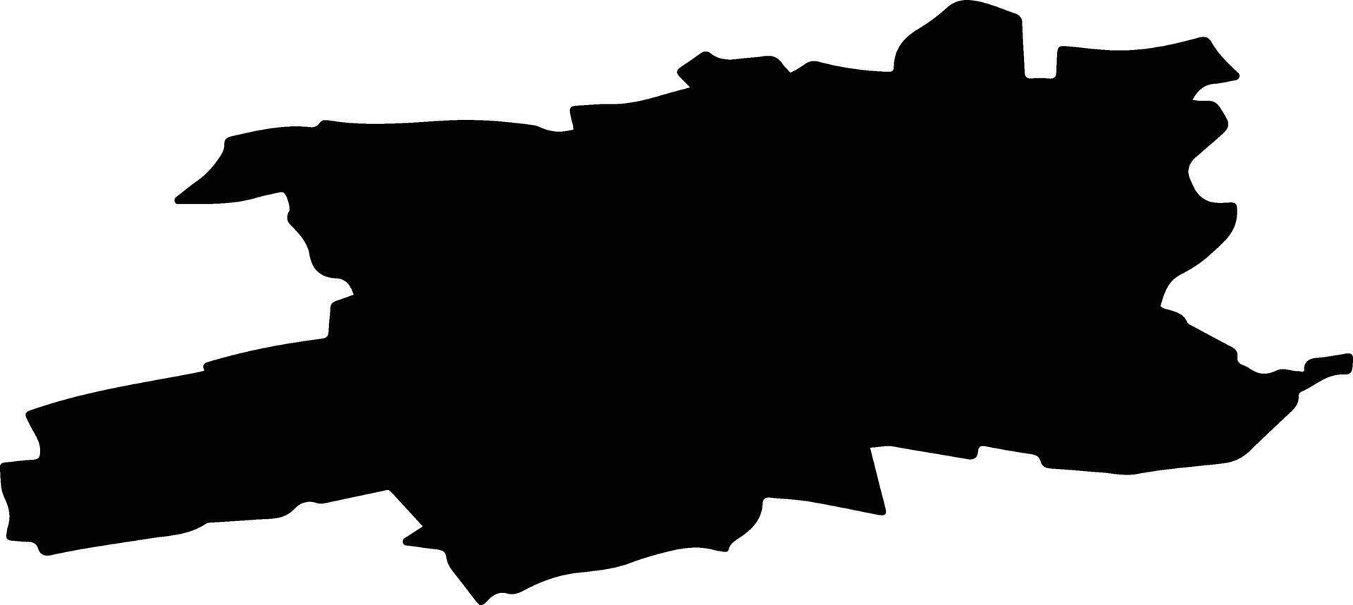 Kastorensky District Russia silhouette map vector