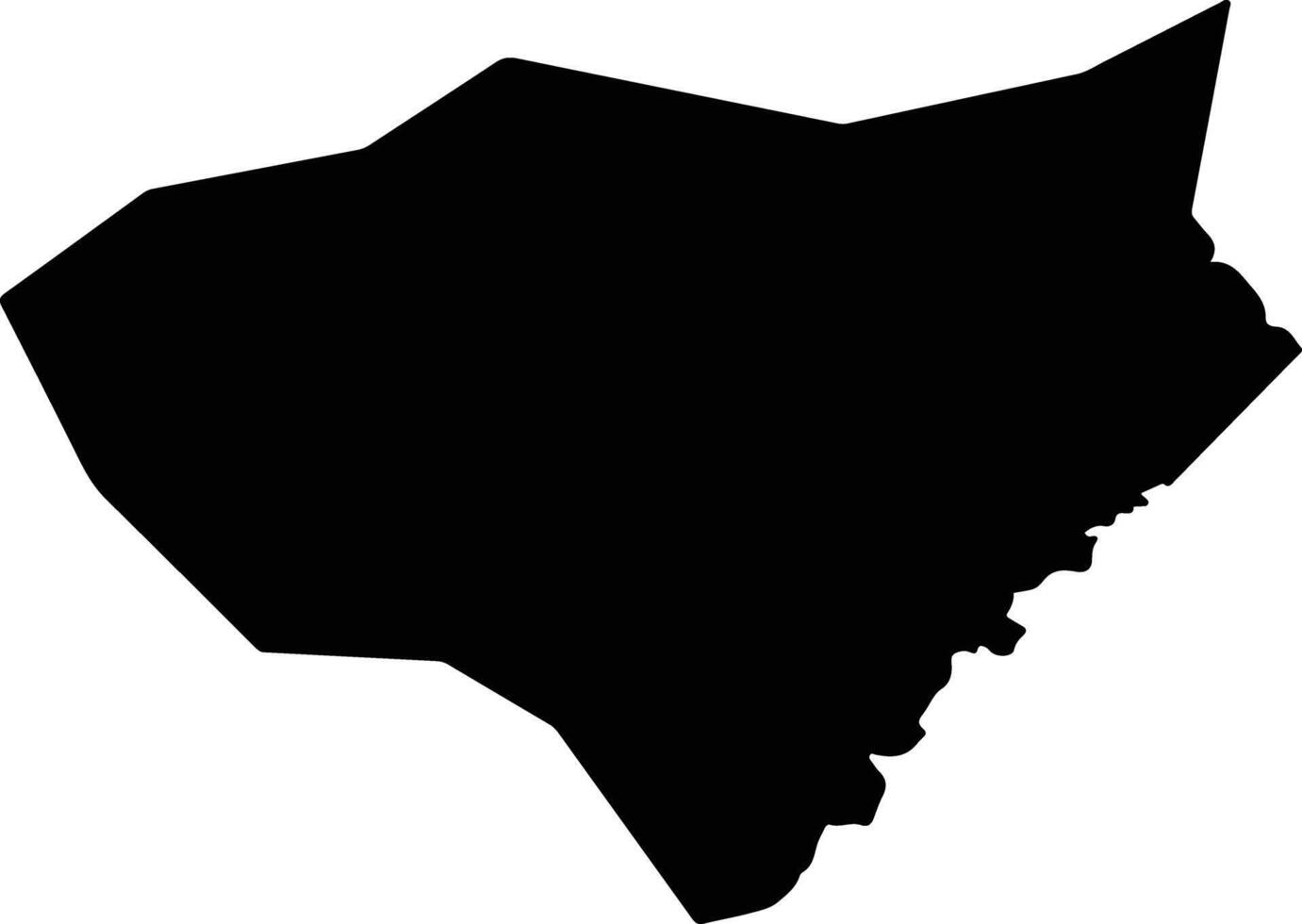 Kasur Pakistan silhouette map vector