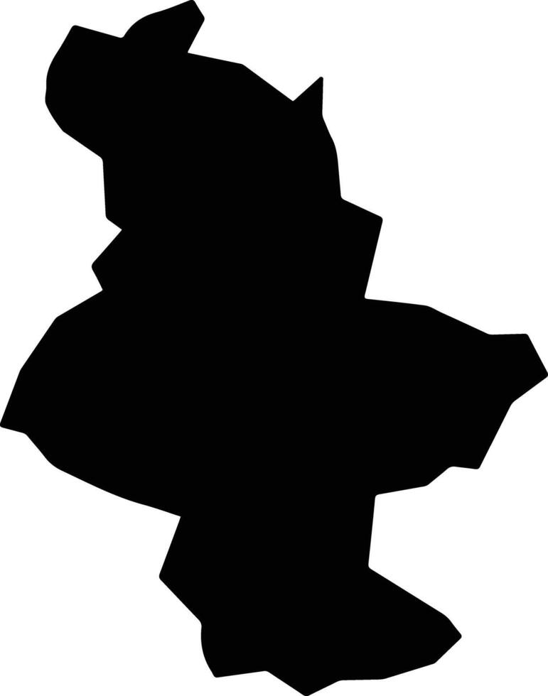 Katanda Democratic Republic silhouette map vector