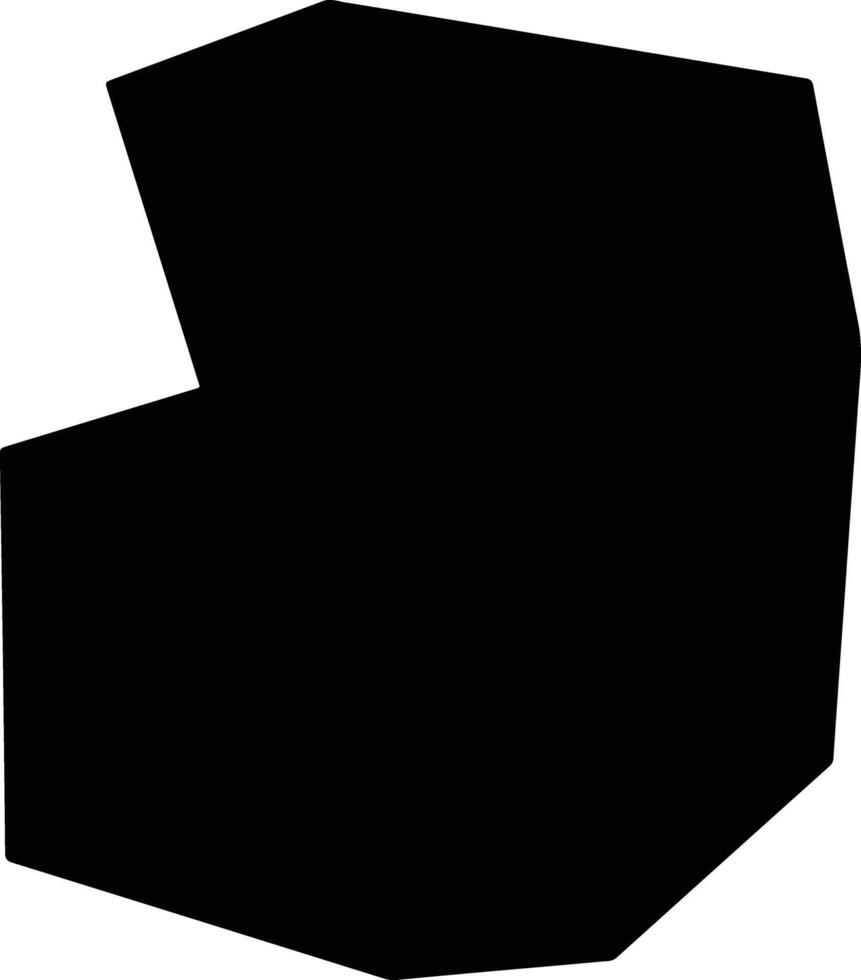Katano Japan silhouette map vector