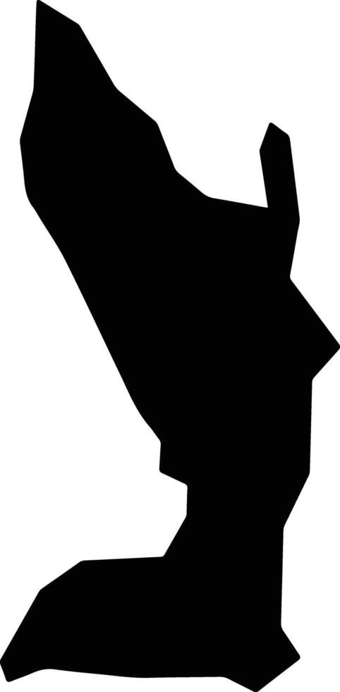 Katikamu Uganda silhouette map vector