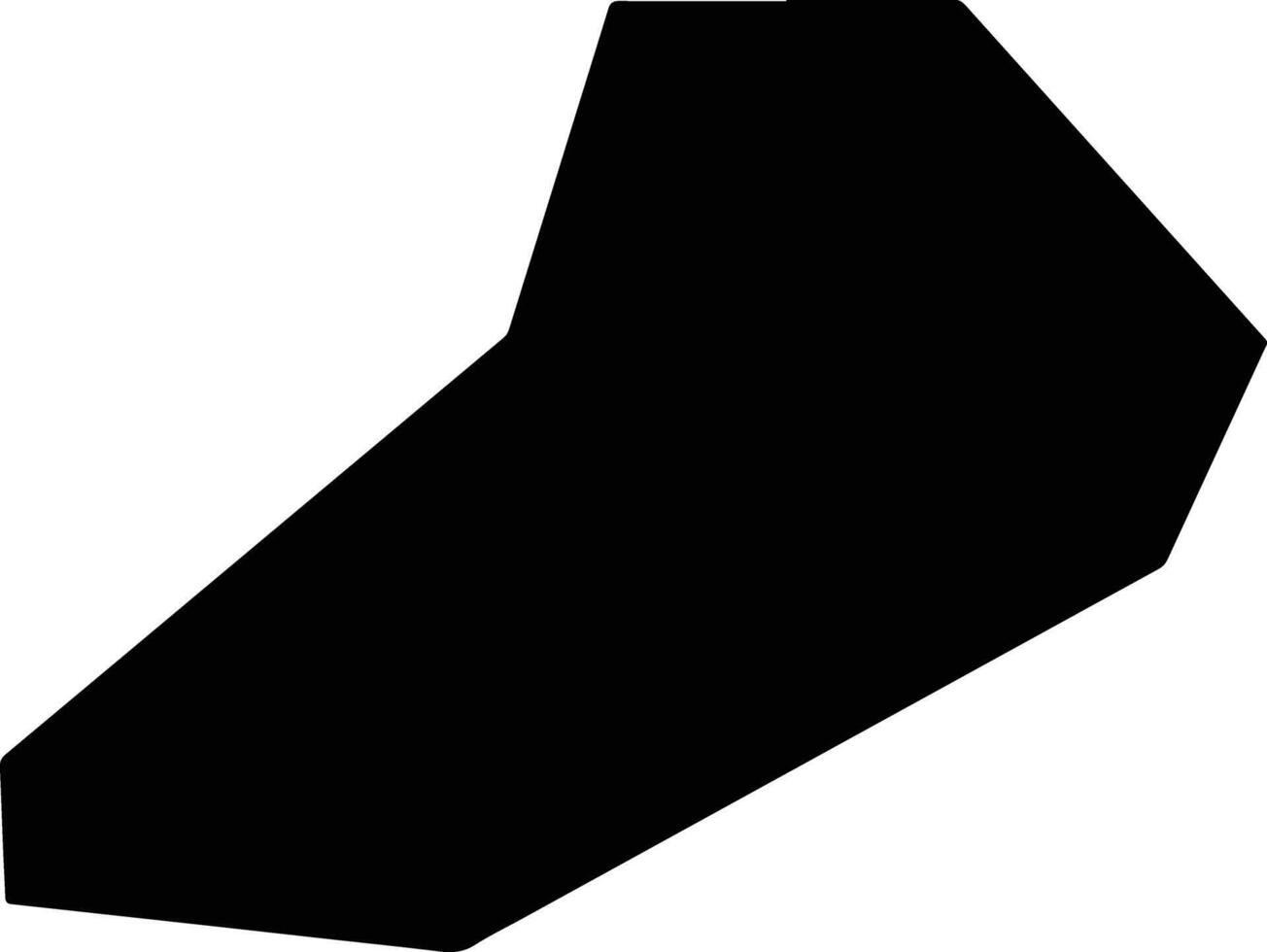 Kato Mylos Cyprus silhouette map vector