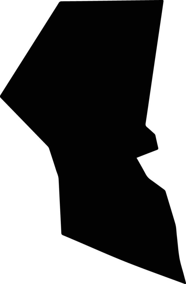 Katutura East Namibia silhouette map vector