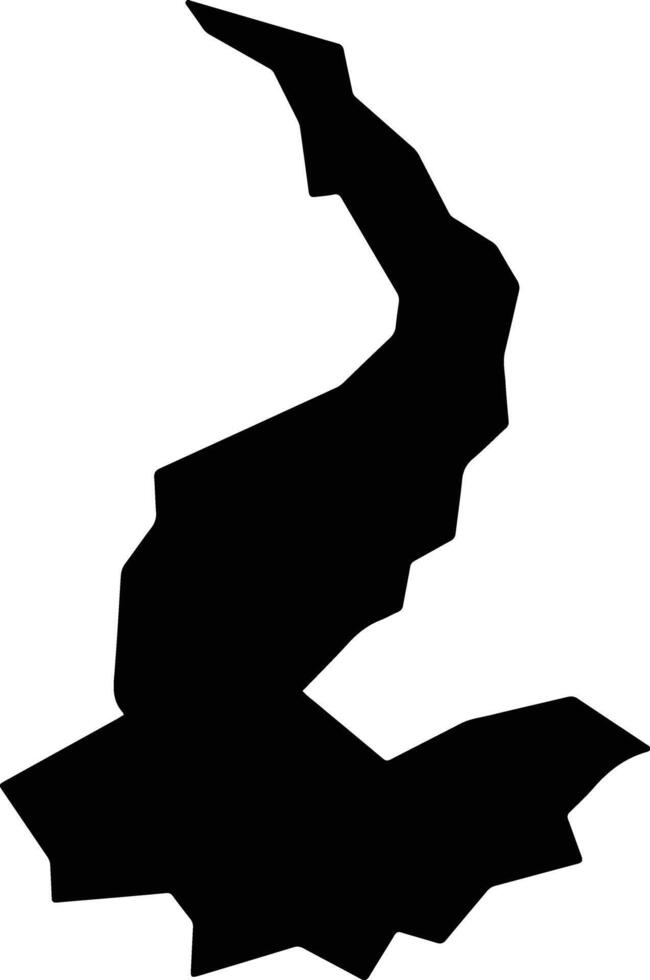 Kaugama Nigeria silhouette map vector