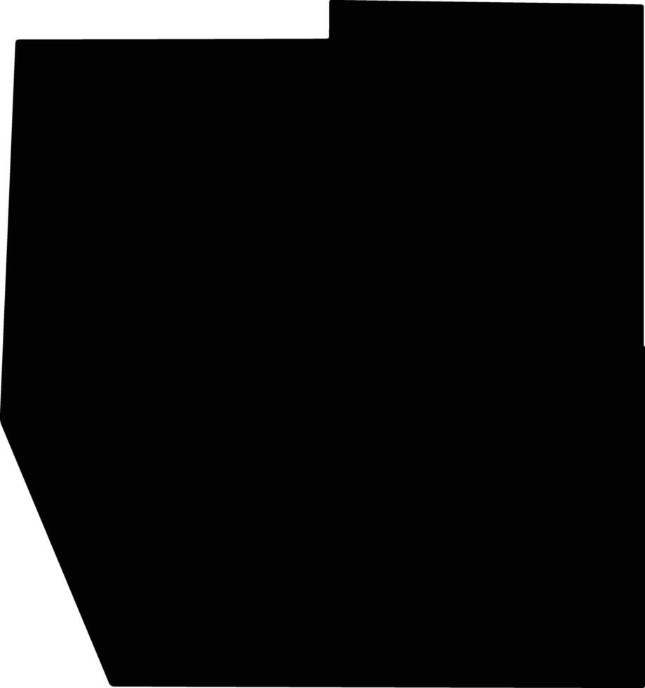 Kaufman United States silhouette map vector