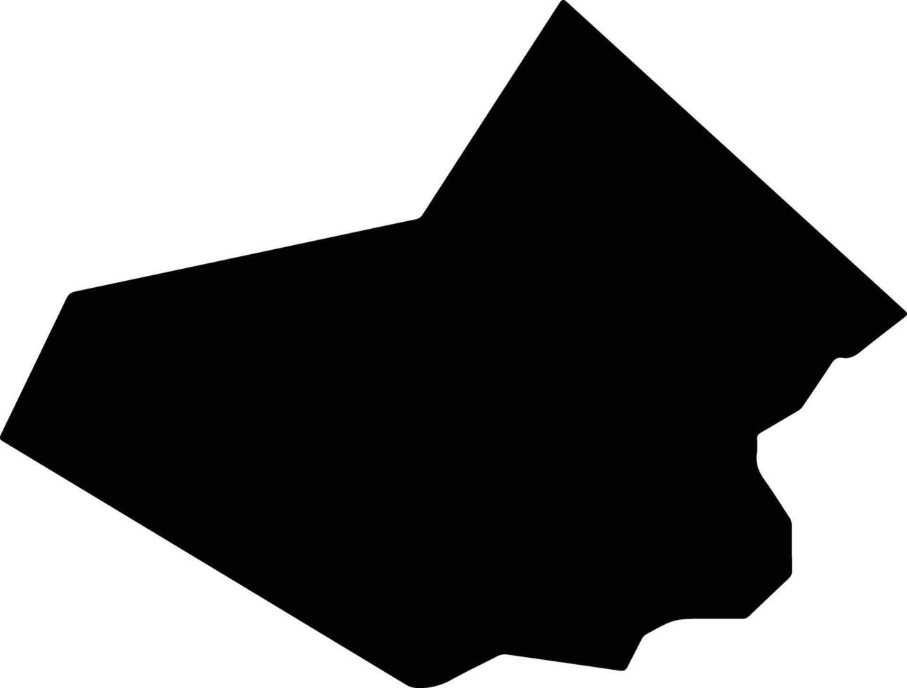 Kawagoe Japan silhouette map vector