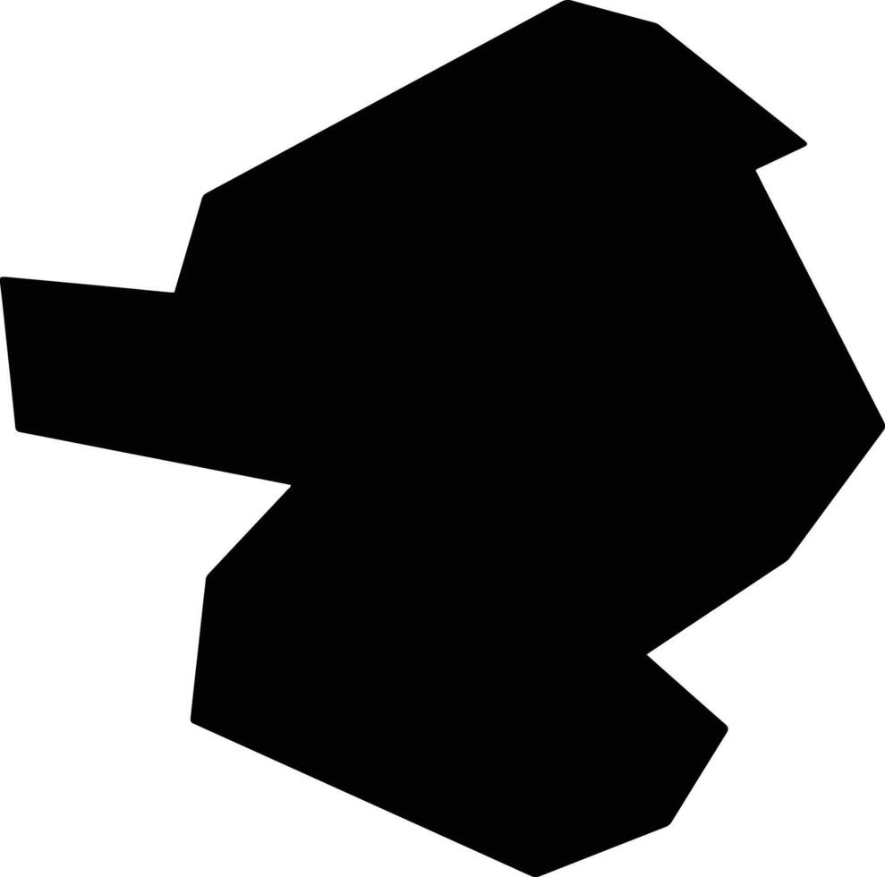Kawaguchi Japan silhouette map vector