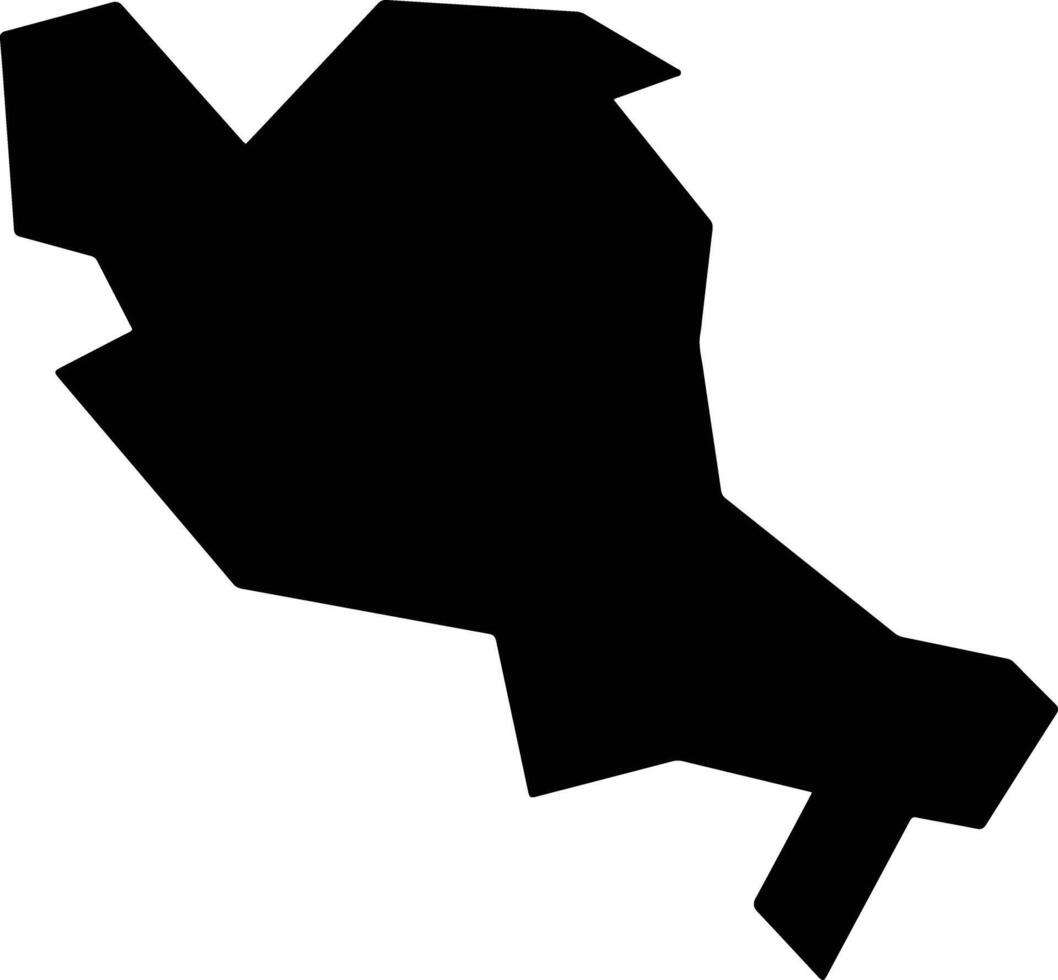 Kawamata Japan silhouette map vector