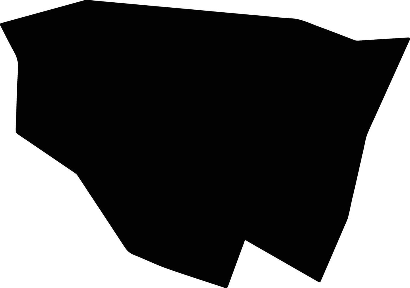 Kawaminami Japan silhouette map vector