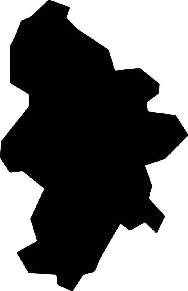 Kawanehon Japan silhouette map vector