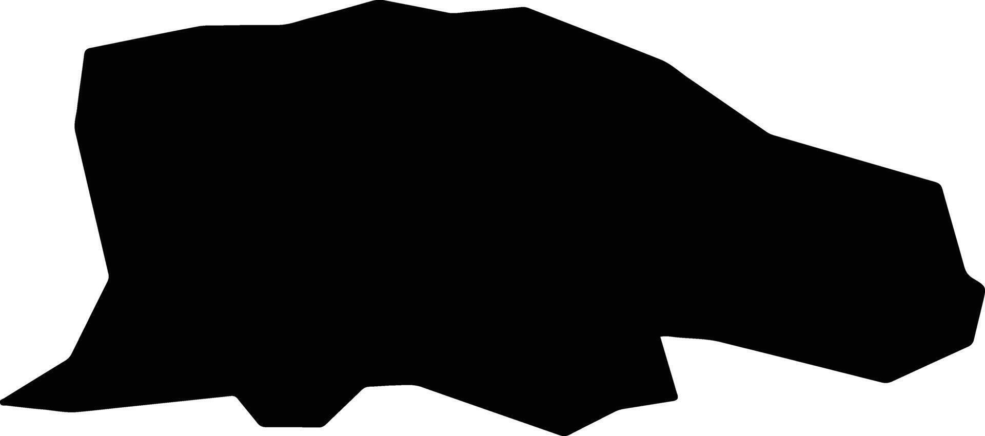 Kawasaki Japan silhouette map vector