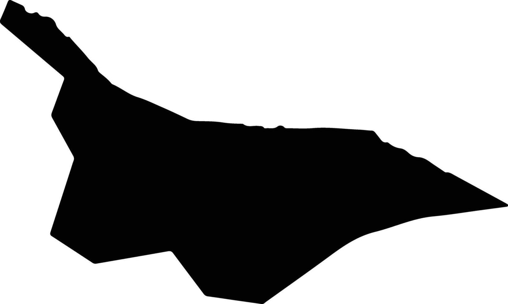 Kazamaura Japan silhouette map vector