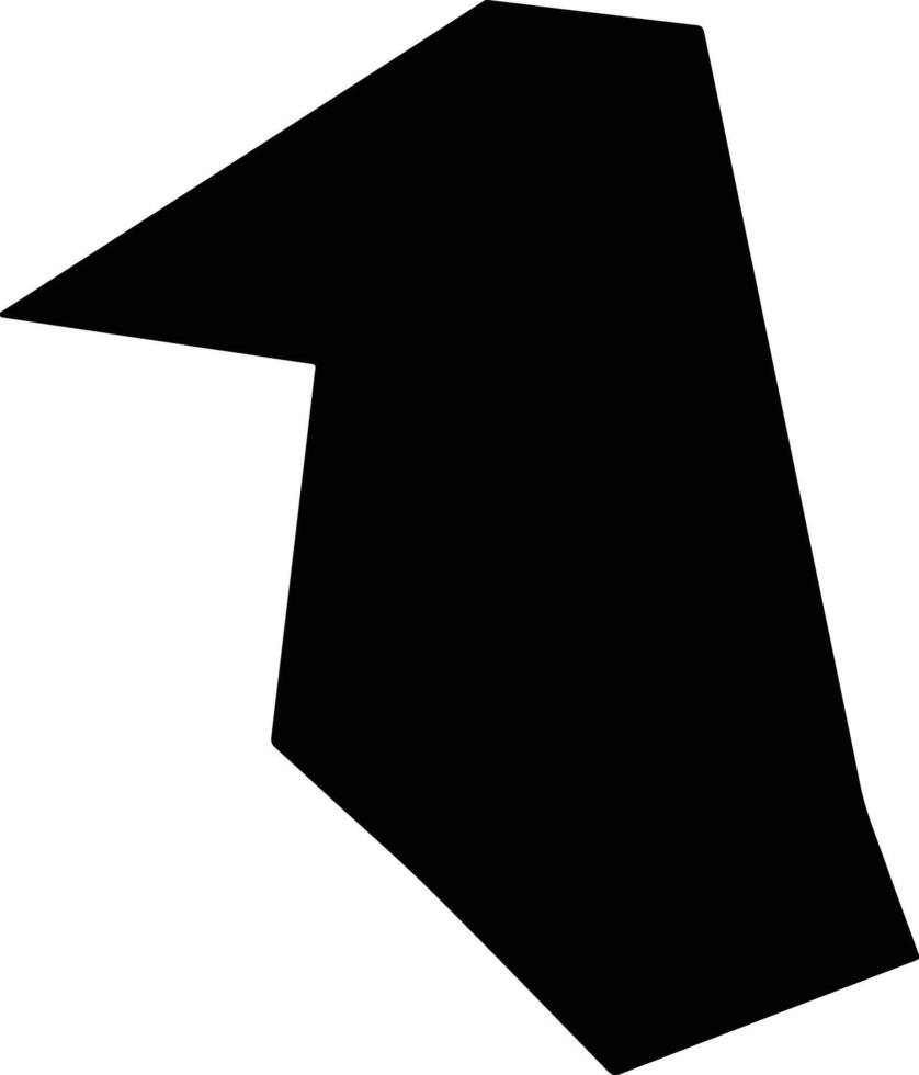 Kazanka Ukraine silhouette map vector