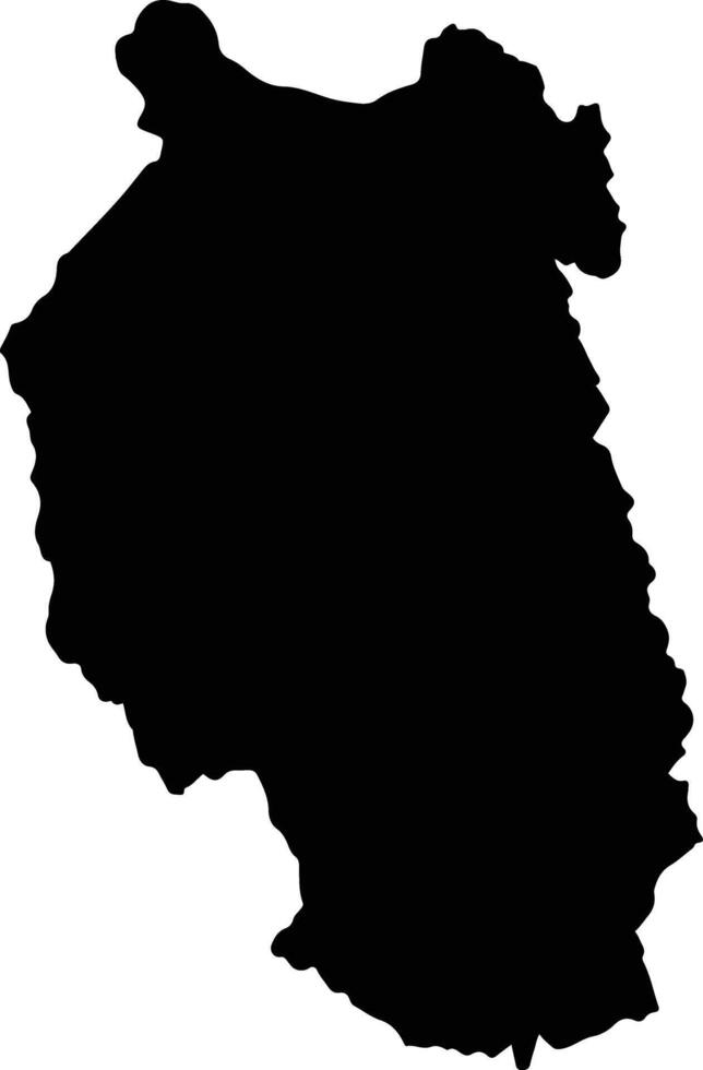 KBang Vietnam silhouette map vector