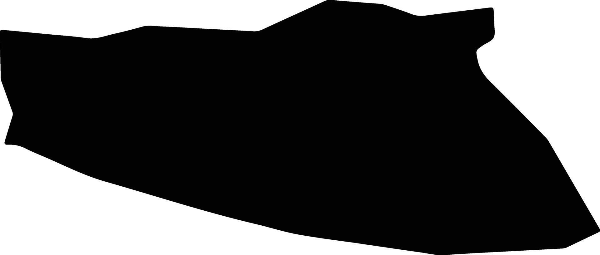Keana Nigeria silhouette map vector